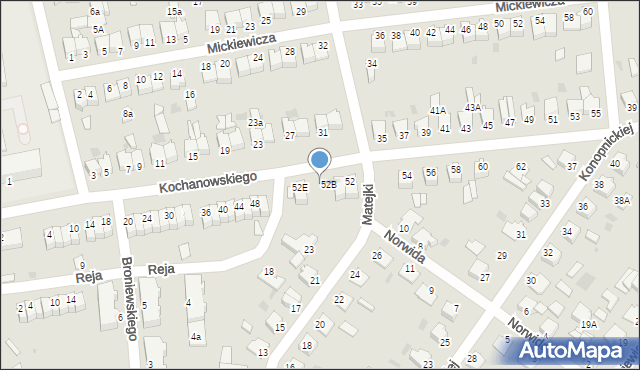 Szubin, Kochanowskiego Jana, 52C, mapa Szubin