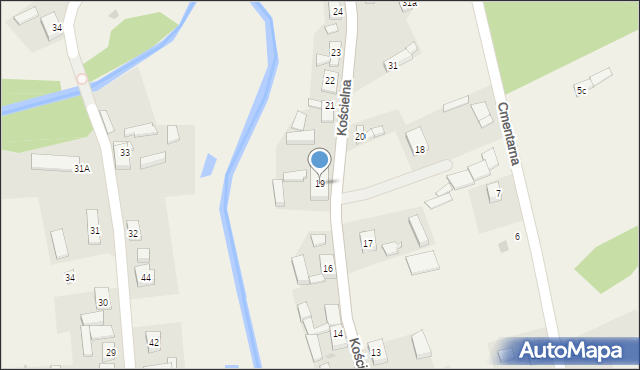 Szwecja, Kościelna, 19, mapa Szwecja