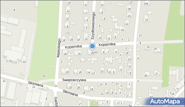Szydłowiec, Kopernika Mikołaja, 11, mapa Szydłowiec