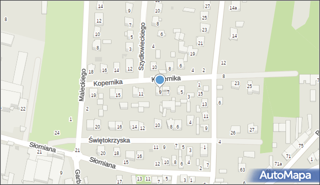 Szydłowiec, Kopernika Mikołaja, 9, mapa Szydłowiec