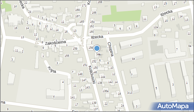 Szydłowiec, Kościuszki Tadeusza, gen., 154, mapa Szydłowiec