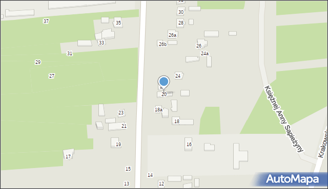 Szydłowiec, Kościuszki Tadeusza, gen., 20, mapa Szydłowiec