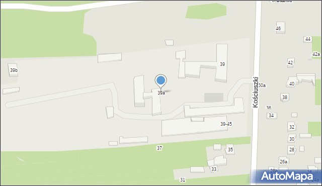 Szydłowiec, Kościuszki Tadeusza, gen., 39a, mapa Szydłowiec