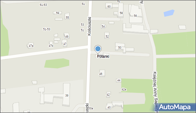 Szydłowiec, Kościuszki Tadeusza, gen., 48, mapa Szydłowiec