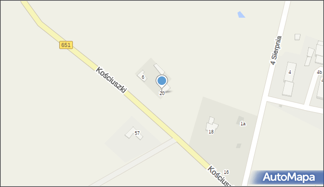 Szypliszki, Kościuszki Tadeusza, gen., 20, mapa Szypliszki