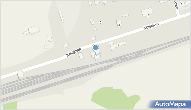 Tarczyn, Kolejowa, 11, mapa Tarczyn