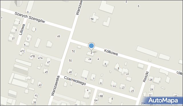 Tarczyn, Kółkowa, 2, mapa Tarczyn