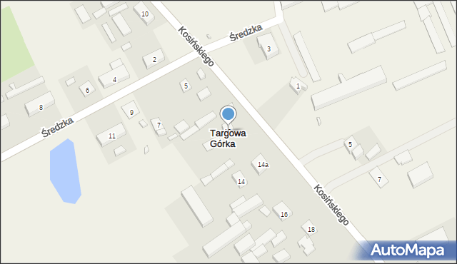 Targowa Górka, Kosińskiego Antoniego, gen., 12, mapa Targowa Górka