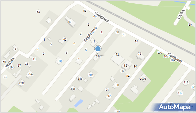Targówka, Kolejowa, 68a, mapa Targówka