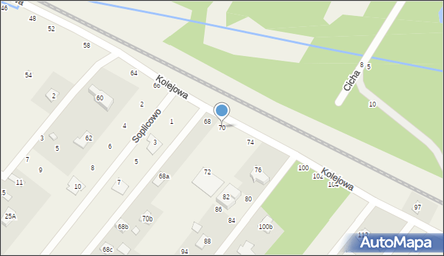 Targówka, Kolejowa, 70, mapa Targówka