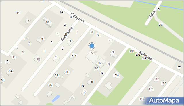 Targówka, Kolejowa, 72, mapa Targówka