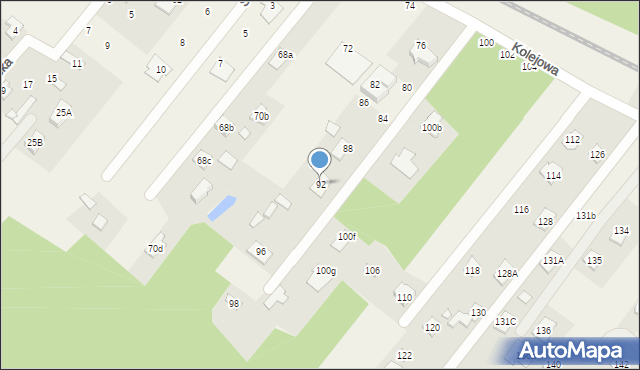 Targówka, Kolejowa, 92, mapa Targówka