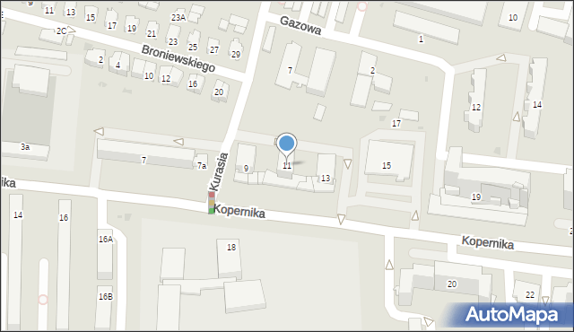Tarnobrzeg, Kopernika Mikołaja, 11, mapa Tarnobrzegu