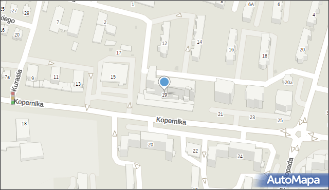 Tarnobrzeg, Kopernika Mikołaja, 19, mapa Tarnobrzegu