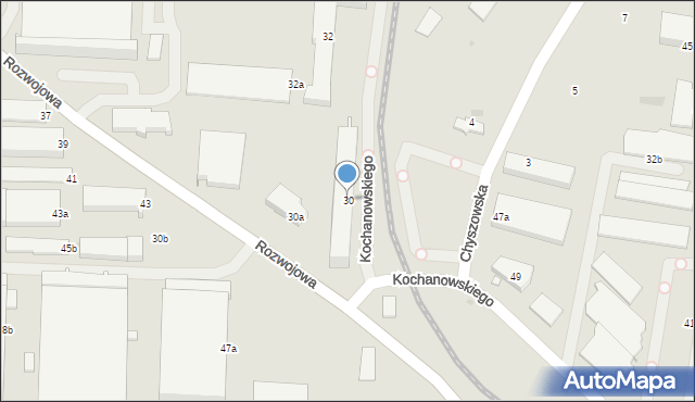 Tarnów, Kochanowskiego Jana, 30, mapa Tarnów