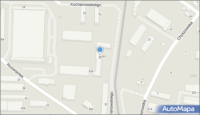 Tarnów, Kochanowskiego Jana, 32, mapa Tarnów