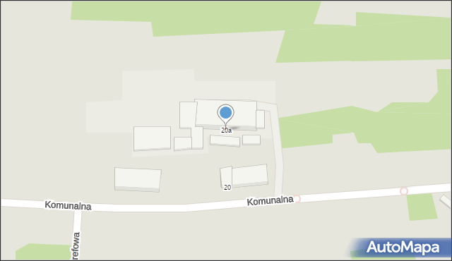 Tarnów, Komunalna, 20a, mapa Tarnów
