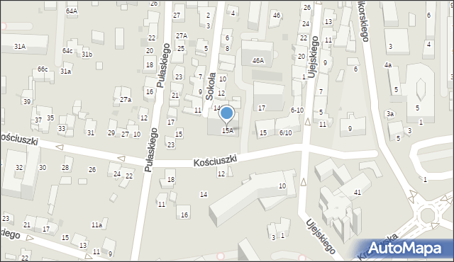 Tarnów, Kościuszki Tadeusza, gen., 15A, mapa Tarnów