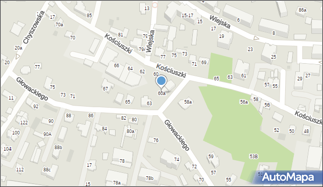 Tarnów, Kościuszki Tadeusza, gen., 60a, mapa Tarnów