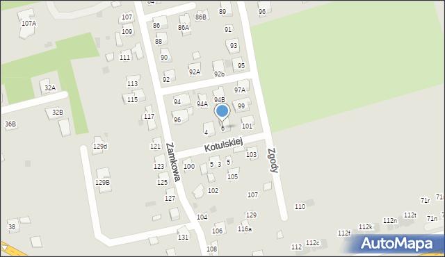 Tarnów, Kotulskiej Marii, 6, mapa Tarnów