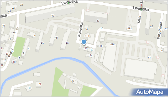 Tarnów, Kowalska, 10A, mapa Tarnów