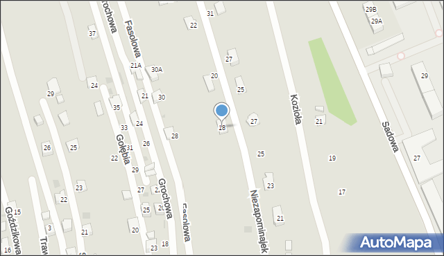 Tarnów, Kozioła Józefa, dr., 18, mapa Tarnów