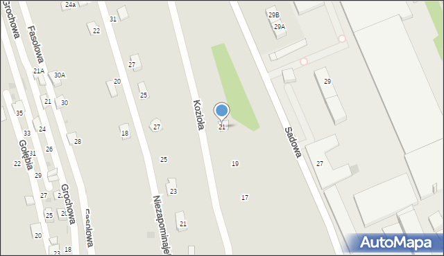 Tarnów, Kozioła Józefa, dr., 21, mapa Tarnów