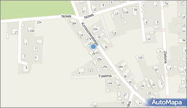 Tarnów Opolski, Koraszewskiego, 15, mapa Tarnów Opolski