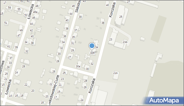 Tarnowskie Góry, Korczaka Janusza, 32A, mapa Tarnowskie Góry