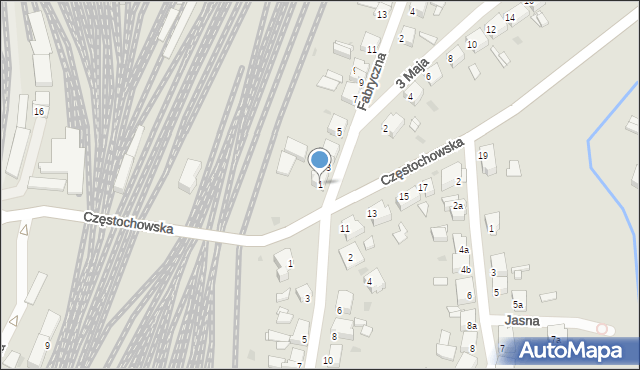 Tarnowskie Góry, Korfantego Wojciecha, 1, mapa Tarnowskie Góry