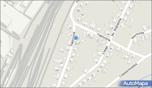 Tarnowskie Góry, Korfantego Wojciecha, 14, mapa Tarnowskie Góry