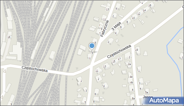 Tarnowskie Góry, Korfantego Wojciecha, 3, mapa Tarnowskie Góry