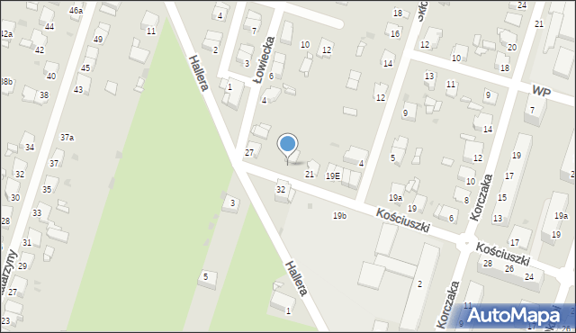 Tarnowskie Góry, Kościuszki Tadeusza, gen., 23, mapa Tarnowskie Góry