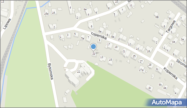 Tarnowskie Góry, Kopernika Mikołaja, 11, mapa Tarnowskie Góry