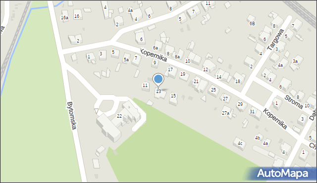 Tarnowskie Góry, Kopernika Mikołaja, 13, mapa Tarnowskie Góry