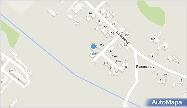 Tarnowskie Góry, Kościelna, 52b, mapa Tarnowskie Góry