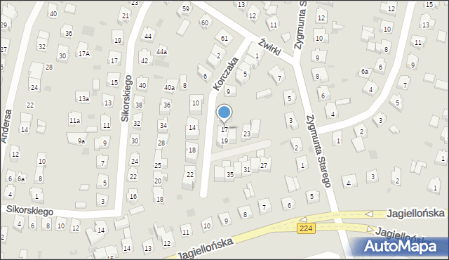 Tczew, Korczaka Janusza, 17, mapa Tczew