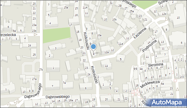 Tczew, Kościuszki Tadeusza, gen., 4, mapa Tczew