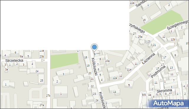 Tczew, Kościuszki Tadeusza, gen., 9, mapa Tczew