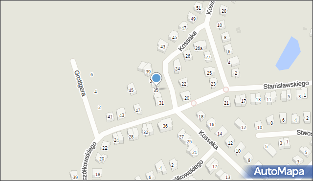 Tczew, Kossaka Wojciecha, 35, mapa Tczew