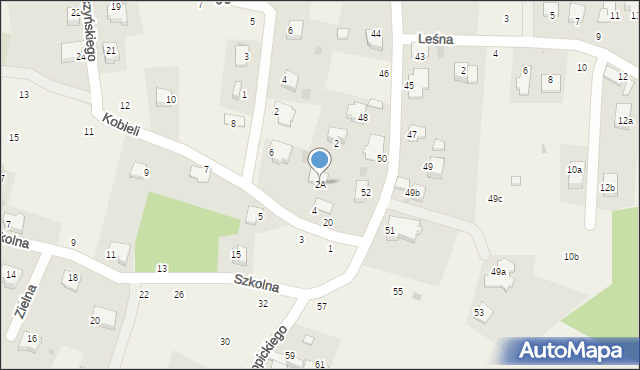 Tenczynek, Kobieli Bogumiła, 2A, mapa Tenczynek