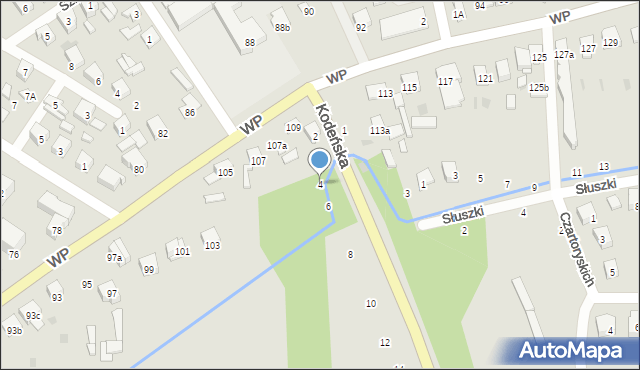 Terespol, Kodeńska, 4, mapa Terespol