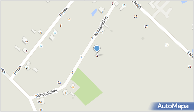 Terespol, Konopnickiej Marii, 4, mapa Terespol