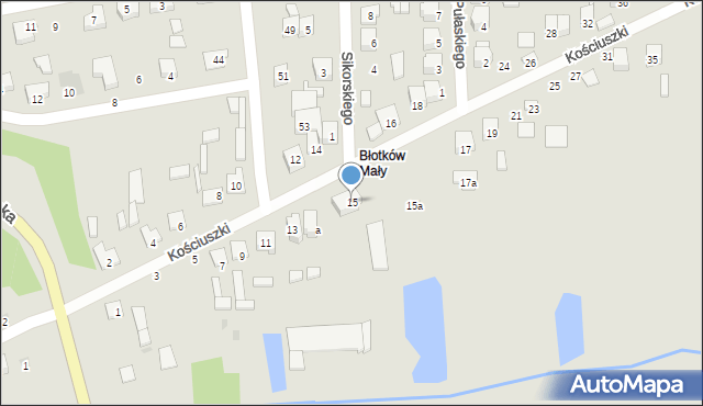 Terespol, Kościuszki Tadeusza, gen., 15, mapa Terespol