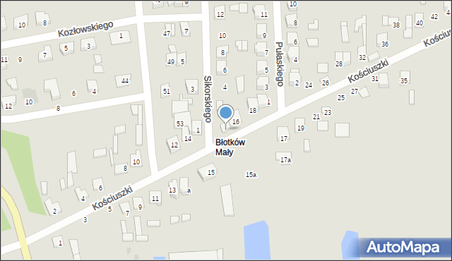 Terespol, Kościuszki Tadeusza, gen., 16A, mapa Terespol