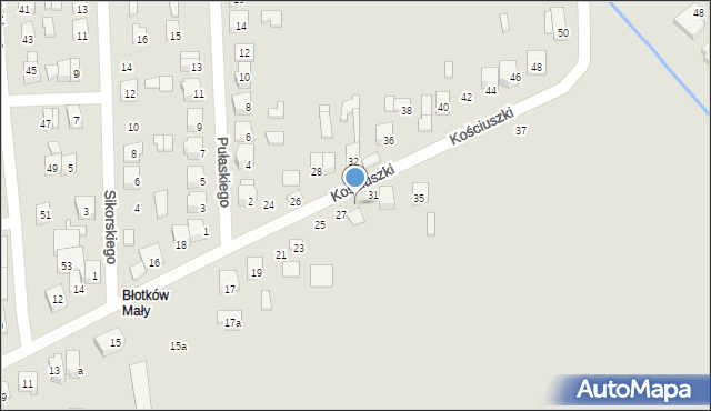 Terespol, Kościuszki Tadeusza, gen., 29, mapa Terespol