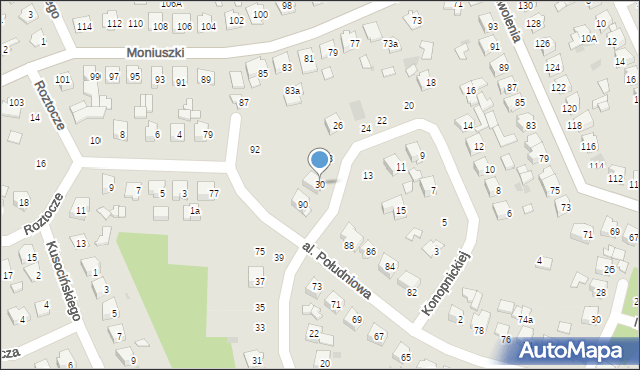 Tomaszów Lubelski, Konopnickiej Marii, 30, mapa Tomaszów Lubelski