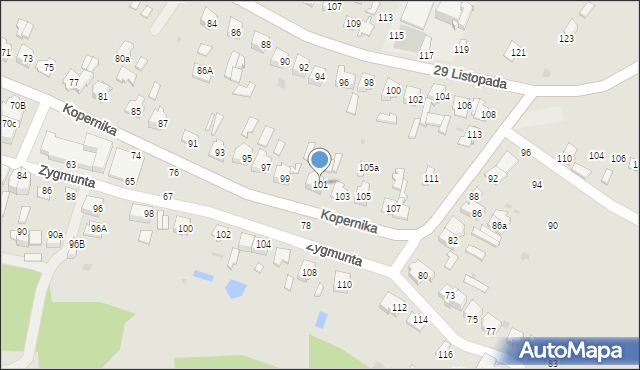 Tomaszów Lubelski, Kopernika Mikołaja, 101, mapa Tomaszów Lubelski