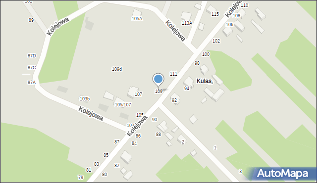 Tomaszów Mazowiecki, Kolejowa, 109, mapa Tomaszów Mazowiecki