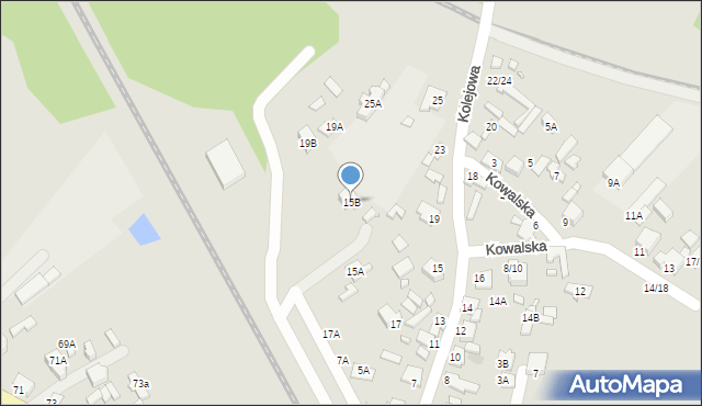 Tomaszów Mazowiecki, Kolejowa, 15B, mapa Tomaszów Mazowiecki